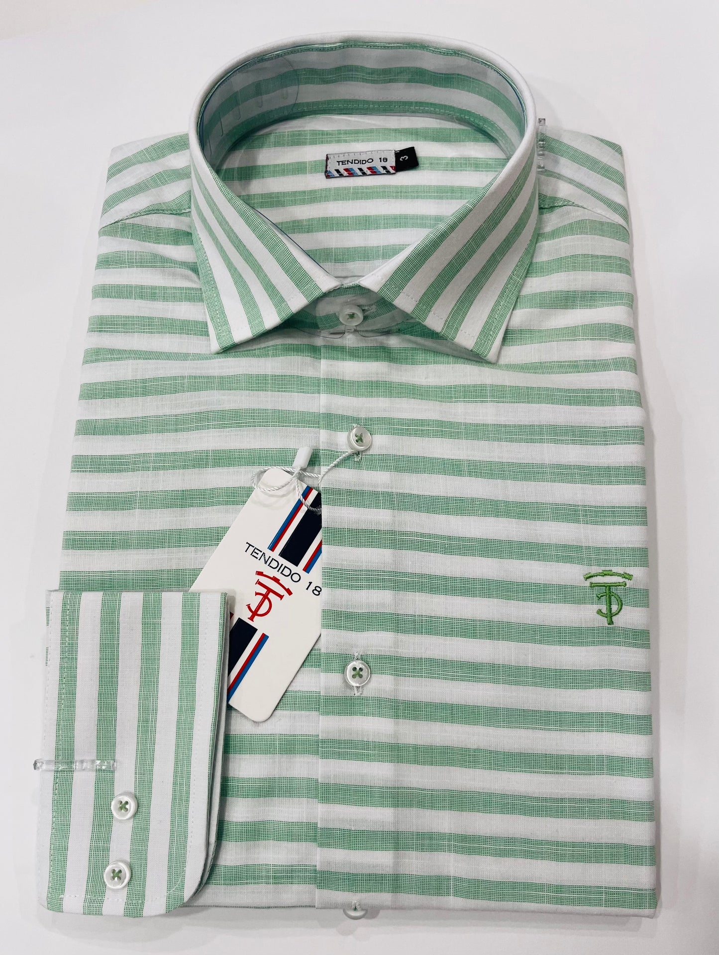 Camisa rayas verdes