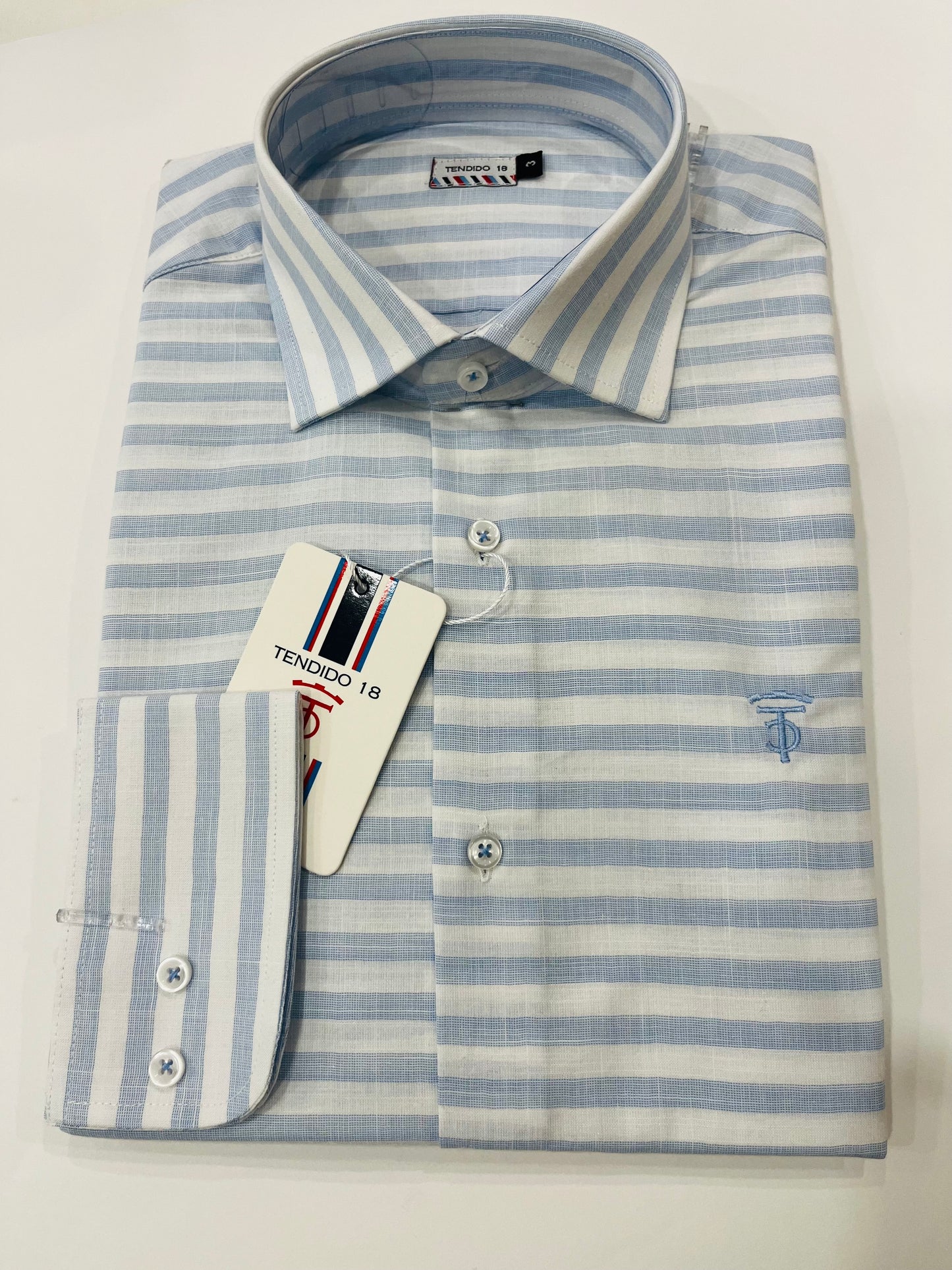 Camisa rayas celestes