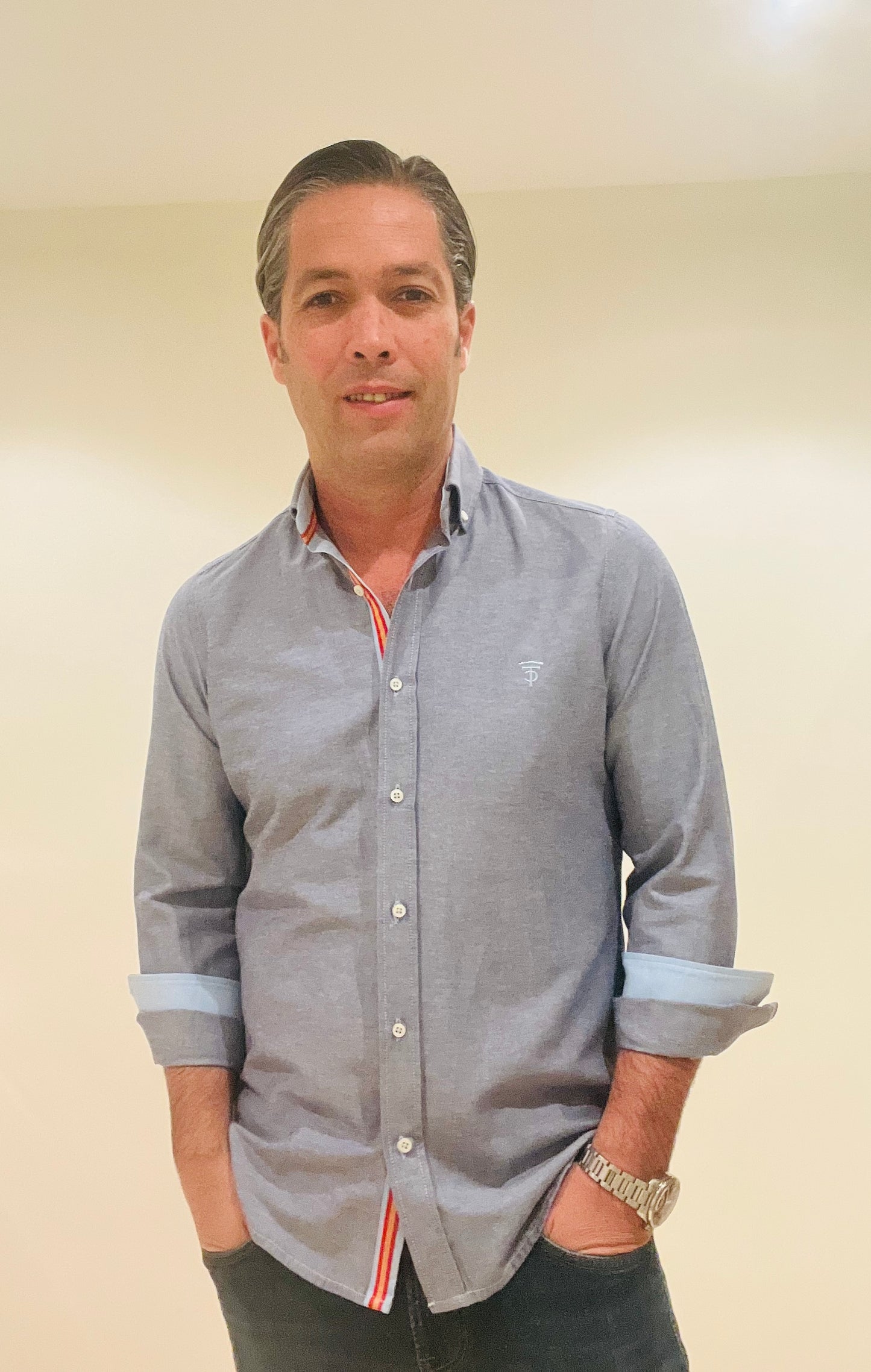 Chemise Espagne Gris Bleu