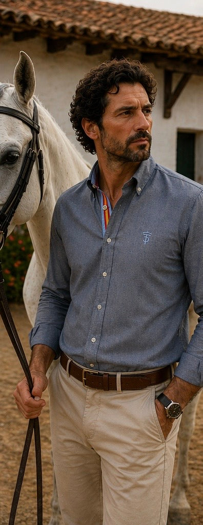 Gray Blue Spain Shirt