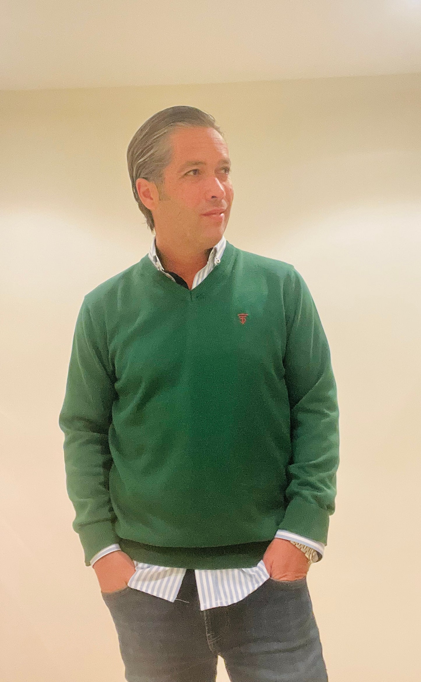 Green sweater