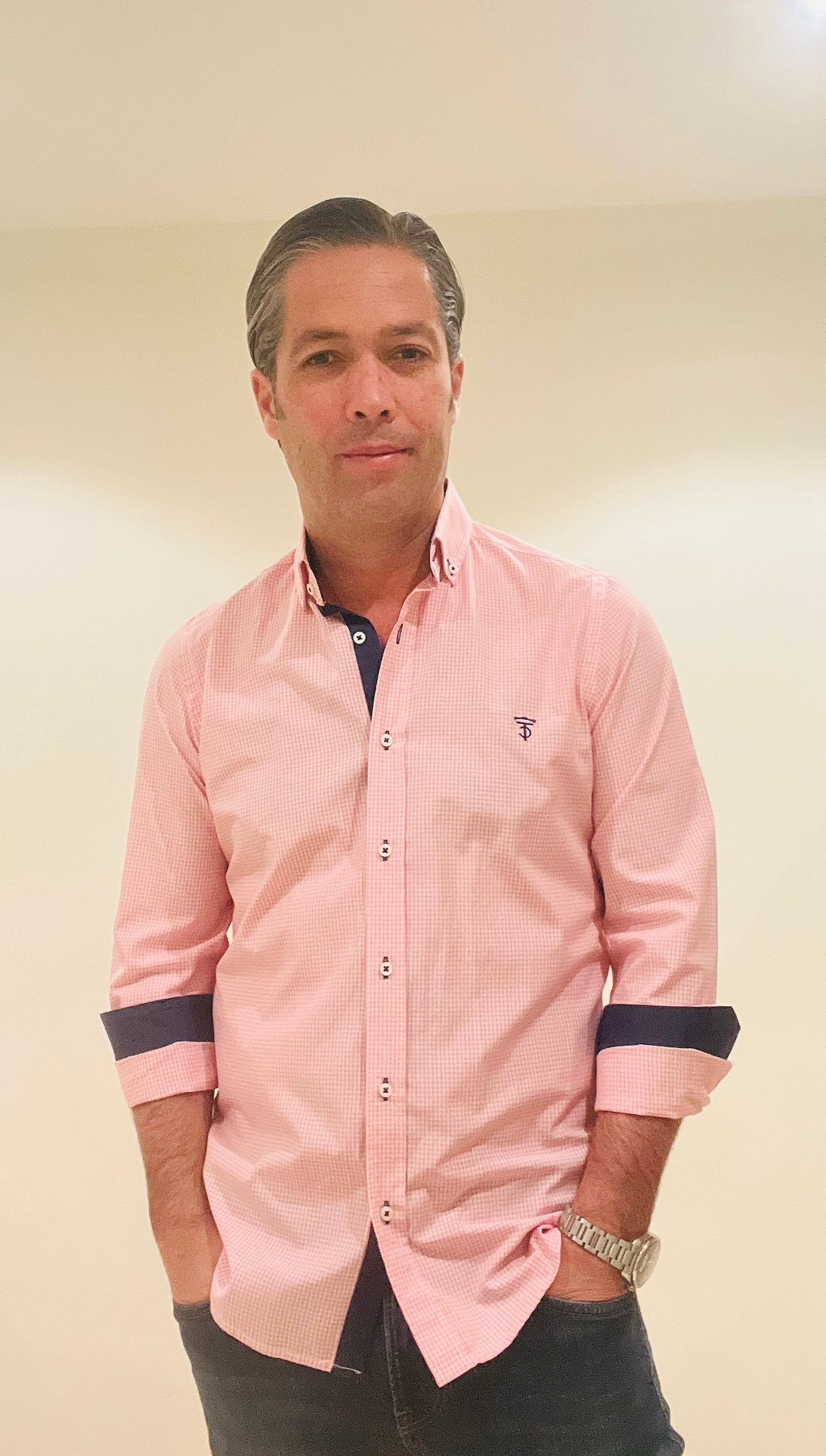 Pink Vichy Check Shirt