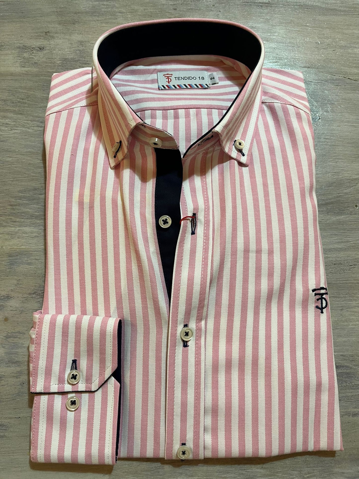Pink Striped Oxford Shirt